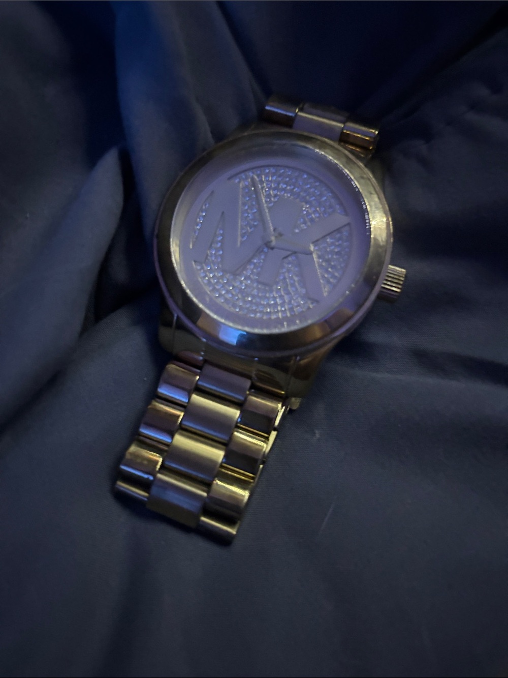 Michael Kors Rose Gold Stainless Steel Bracelet Watch with MK Logo Dial